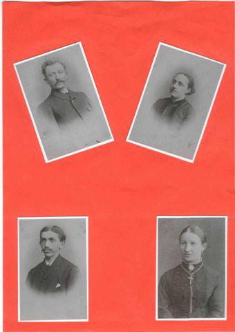 oben: Daus Wilhelm und Bastgen Katharina     -      unten: Daus Nikolaus und Arnoldi Maria Elisabeth