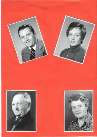 oben: Peter Daus und Maria geb. Klar      -      unten: Peter Daus und Maria geb. Steinbach